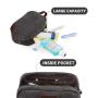 Custom Retro Bathroom Bag Men's Shaving Kit for Travel Accessories Leather and Canvas Travel Toiletry Bag for Men
