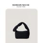 Factory Wholesale Trendy Ladies Puff Bag Soft Cotton Nylon Simple Handbag Logo Customized Hand Bag Women Mini Puff Bag