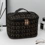 CY005 New Hot Small Perfume Handheld Zipper Cotton Makeup Bag Large Capacity Portable Travel Toiletries Storage Cosmetic Bag