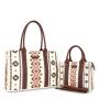 Custom Wholesale Bohemian Geometric Square Handbag Women's Classic Vintage small Long Shoulder Strap Crossbody  Canvas Bag