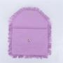 Keymay 6 Colors High Quality Canvas Envelope Pouch Women Portable Flat Clutch Bag Party Evening Bags Tassels Canvas Clutch Bag
