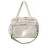 Wholesale PU Leather Girls Tote Bag Fashion Customized Ita Bags Clear PVC Window Pins Display Shoulder Bags for Women