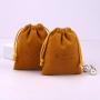 Custom Logo Printed Jewelry Packaging Drawstring Bag Necklace Bracelet Gift Storage Dust Velvet Pouch