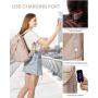 LOVEVOOK custom waterproof women backpack bag with 15.6 inch laptop pocket lightweight nylon casual backpacks for school college
