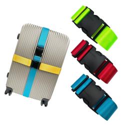 ZR397 Solid Color Herringbone Nylon Adjustable Buckle Luggage Compartment Strap Password Box Explosion-proof Strap