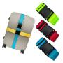 ZR397 Solid Color Herringbone Nylon Adjustable Buckle Luggage Compartment Strap Password Box Explosion-proof Strap