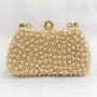 Fashion New Design Solid Color Pearl Beaded Evening Clutch Bag Wedding Evening Party For Woman