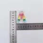 Keymay RTS DIY Personalized A-Z 26 Rainbow Letters Self-Adhesive Alphabet Stickers Letters Embroidered Patches Patch Letters