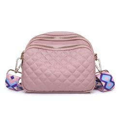 2024 Custom Embroidery Waterproof Nylon Crossbody Bag For Women Mobile Phone Case