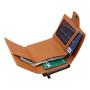 Factory wholesale aluminum wallet card holder carbon fiber metal wallet rfid leather pop up wallet
