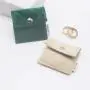 Custom Jewelry Bag Jewelry Dust Bag With Metal Button Quilted Velvet Small Envelope Earring Necklace Packaging Jewelry Pouch