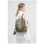 ZF282 PU Shoulder Bag Female New Korean Version Student Schoolbag Trend Solid Color Ladies Soft Leather Leisure Backpacks