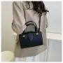 HR632 Women's Tote Bag Commuting New Fashion Contrasting Colors Portable Underarm Bag PU Handbag Versatile Shoulder CrossbodyBag