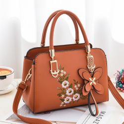 2022 Newest Fashion Patchwork Embroidery Flower new Crossbody ladies Bags Trendy PU Leather handbags for women luxury