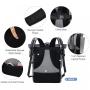 LOVEVOOK factory women's rolltop school bags outdoor man travel sports rucksack fashion gym laptop backpack with cooler pocket