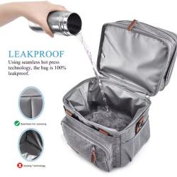 Custom Printed High Quality Multi Layer Lunch Food Bag Office Portable Insulated Cooler Bag for Camping Hiking