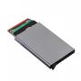 RFID automatic pop-up aluminium box anti-magnetic, anti-skimming, credit card and business card box, metal aluminium card holder