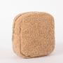 Wholesale Personalized Travel Zipper Cosmetic Bag Eco Friendly Sherpa Custom Stand Up Pouch  Women Velvet Makeup Bag