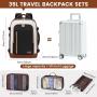 Large 15.6 17.3 Inch Business Work Laptop Bag Personal Item Weekender Overnight 40L Luggage Carry On Travel Backpack for Women