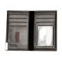ZHF022 Lychee Pattern PU Leather Men's Wallet Clip Fashion Hand In Hand with Bag Push Pull Finger Slot Card Bag Clip