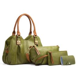In 2024, The New Retro Bag Three-Piece Set Of European And American Fashion Handbag Shoulder Bag Oblique Span Bag