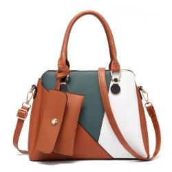 Newest Fashion PU Leather High Quality Hand Bags Set Ladies Trendy Bags  Luxury Women Purses And Handbags