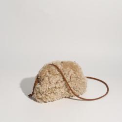 2021 Women Bag Genuine Leather Cloud Clutch Lamb Wool Hand Holding Single Shoulder Soft Skin Dumpling Armpit Bag Crossbody