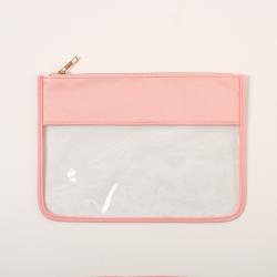 High Quality Durable Using Various Pvc Flat Poly Bag Zipper New Candy Color Pouch For Cosmetic Waterproof Fabric Custom Zipper