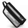 Gelory Eco Friendly Simple Mesh Pencil Case Double-Layer Transparent Storage Makeup Bag With Handle And Zipper