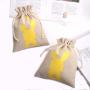 Hot Sale Eco-friendly Natural Moisture-proof Jute Sack Drawstring bag Custom Logo Printed Recyclable Gift Hemp Jute Pouch