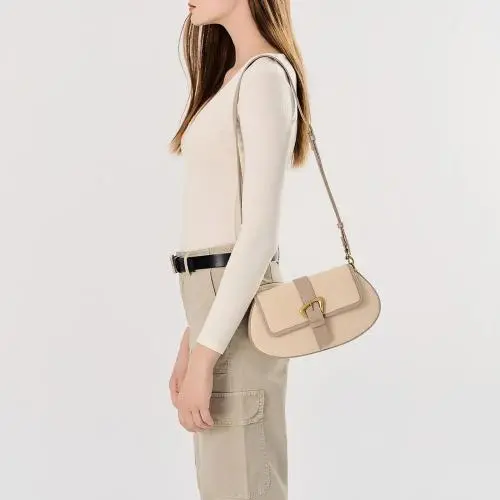 New Fashion Women Canvas Crossbody Bag Casual Shoulder Bag Underarm Bag Custom Brand