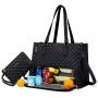 LOVEVOOK wholesale multi-functional handbag fashion quilted shoulder bag large capacity cooler bags with 15.6in laptop hand bags