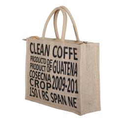 Gelory Factory Wholesale Eco-Friendly Reusable Natural Jute Burlap Shopping Grocery Tote Bags