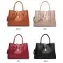 OEM ODM Bolsas Women Handbags Solid Color  Vegan Leather 4 PCS Set Mini Purses Custom Ladies Shoulder Handbags
