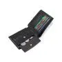Custom size men leather wallet rfid blocking mens leather card wallet with coin purse