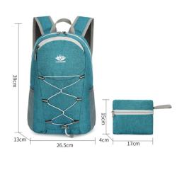 2024 Custom Nylon Waterproof Foldable Knapsack For Outdoor Fitness Large Capacity Folding Packable Sports Hiking Backpacks