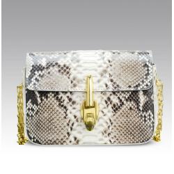 Sacoche Femme Custom Luxury Real Snake Skin Leather Chain Women Evening Designer Mini Crossbody Flap Bag Handbag Purse For Women