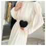 KBW603 Hot Sale Heart Shape Women Bag New Fashion PU Cute Girls Shoulder Crossbody Ladies Clutch Evening Bag