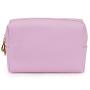 Factory Direct Supply Travel Makeup Pouch Custom Logo Pu Leather Plain Cosmetic Bag