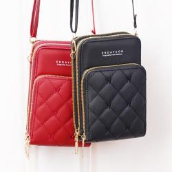 Fashion Mobile Phone Bag Small Mini Single Shoulder Crossbody Bag 2024 New Touch screen Zipper Wallet Mobile Phone Messenger Bag