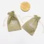 Hot Sale Jute Bag For Agriculture Custom Logo Printed Burlap Gift Jute Pouch Soap Packaging Natural Drawstring Hemp Bag