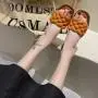 Summer New Home Sandals and Slippers Thick Bottom Slippers Women Flat-bottomed Slippers Women Wear Sandals Outside PVC OEM 0.2kg