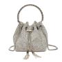 KBW003 New Women Bag Bright Diamond Handbag Fashion Trend Chain Shoulder Bag With Diamond Drawstring Bucket Bag