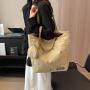 2024 new luxury women's bags minority design letter canvas bag large capacity women's shoulder bag