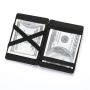 CUIKCA Wholesale Creative Design Coin Purse High Quality PU Leather card holders elastic straps magic wallet for men and women