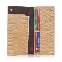 2024 New Crocodile Pattern Women Card Holder Card Bag Coin Purse Women Zipper Multiple Card Slots Customized Company LOGO