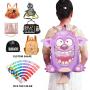 custom shape monster ita bag custom ita bag transparent pvc cute messenger ita bag for lady and girls