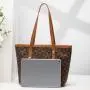 Gelory Luxury Design Triangle Printed Tote Bag Custom Woven Embossed Large Capacity Zipper Tote Handbag