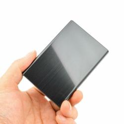 ZR084 Fashion Trend Stainless Steel Bank Credit Card Box Metal Organ Small Bag Business Card Anti-theft Swiping Bag