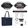 USB Port Laptop Tote Bag for Women Compatible with MacBook 17-17.3 inch Notebook  Chromebook Lightweight